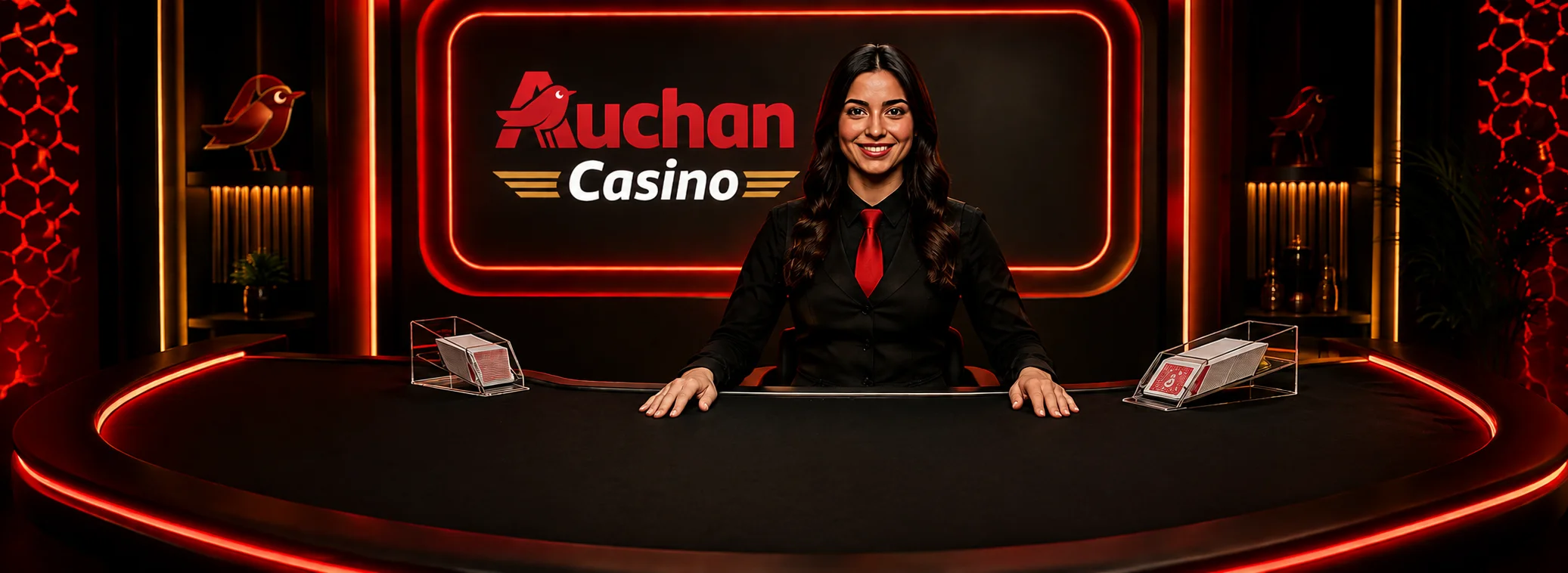 Tables de casino en direct d'Auchan Casino